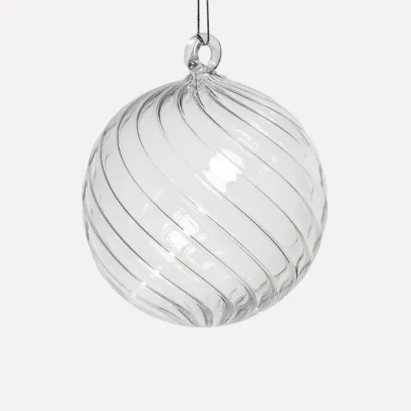 Шар D10 см, стекло, прозрачный