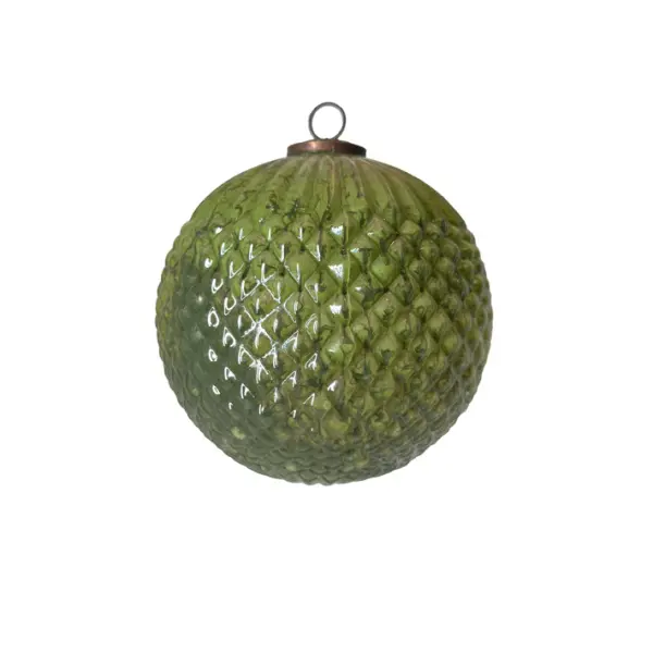 Шар D20 см, стекло, светло-зеленый