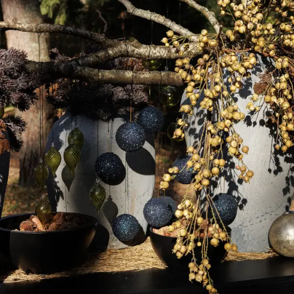 Ветвь шиповника H81 см, пластик, белый