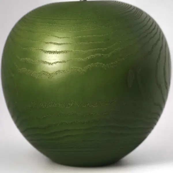 Фигура ЯБЛОКО 13х16 см, дерево, зеленый