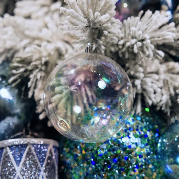 Шары в наборе D8 см, 6 шт, пластик, радужный