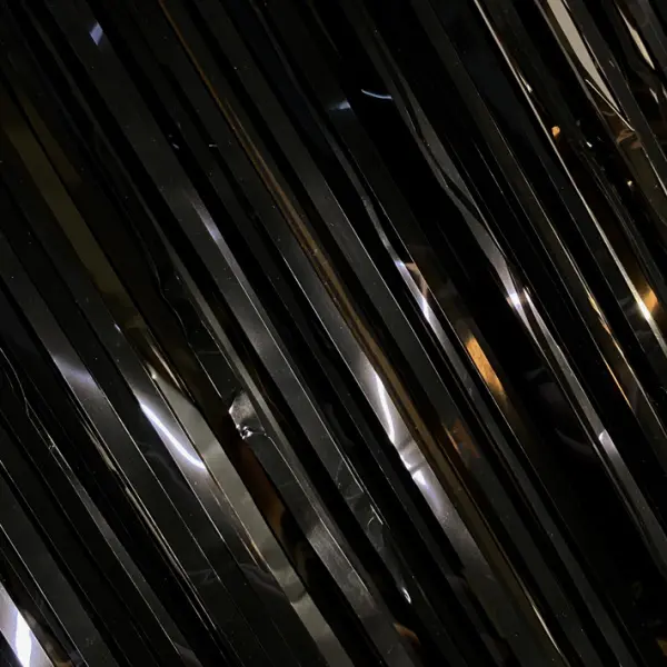 Новогодний дождик глянцевый 200х200 см, полипропилен, чёрный