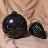 Шар D15 см, стекло, черный