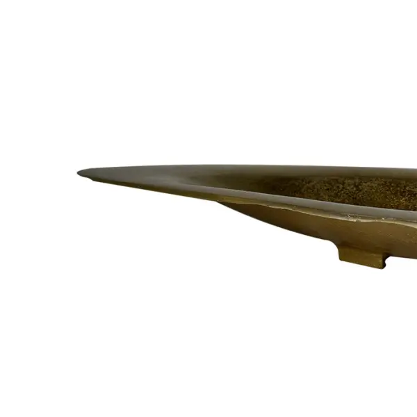 Ваза ЛОДКА 58х19х5 см, металл, латунный