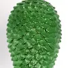 Подвес LED ШИШКА H27 см, пластик, зелёный
