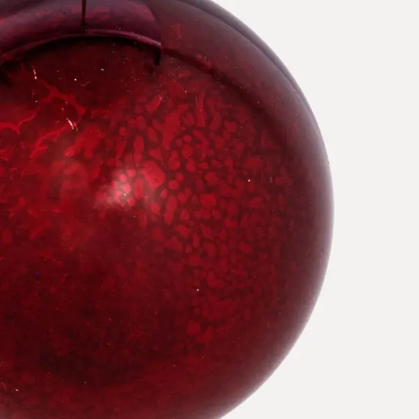 Шар D10 см, стекло, темно-красный