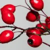 Ветвь ягодная ШИПОВНИК H81 см, пластик, красный