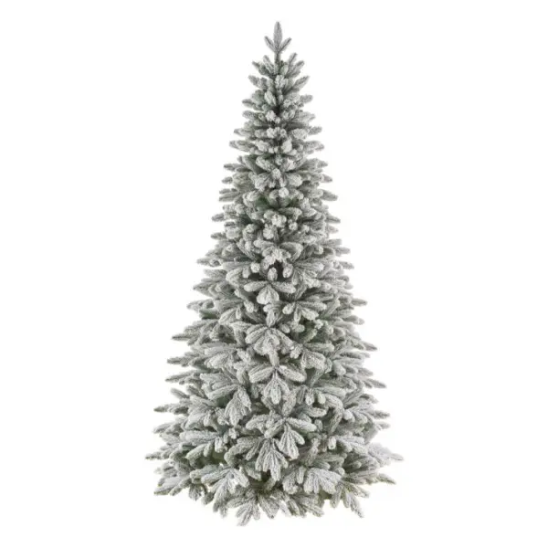Ель искусственная заснеженная ТВЕРСКАЯ H220 см, пластик, металл, белый