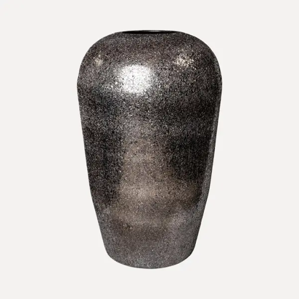 Кашпо с эффектом мозаики, 42x68 см, металл, черный