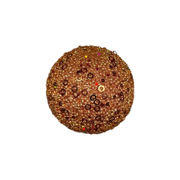 Шар D10 см с блёстками, пенопласт, золотой
