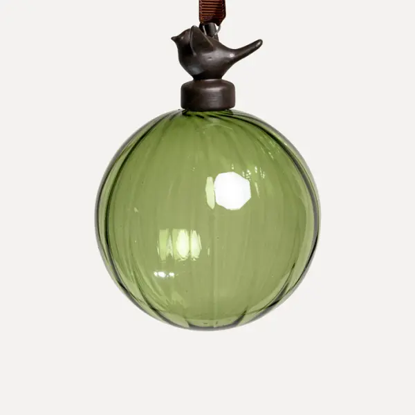 Шары в наборе D8 см, 3шт, стекло, зеленый