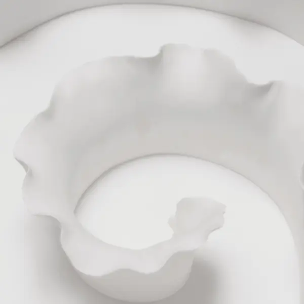 Арт-объект 37x10x35 см, керамика, белый