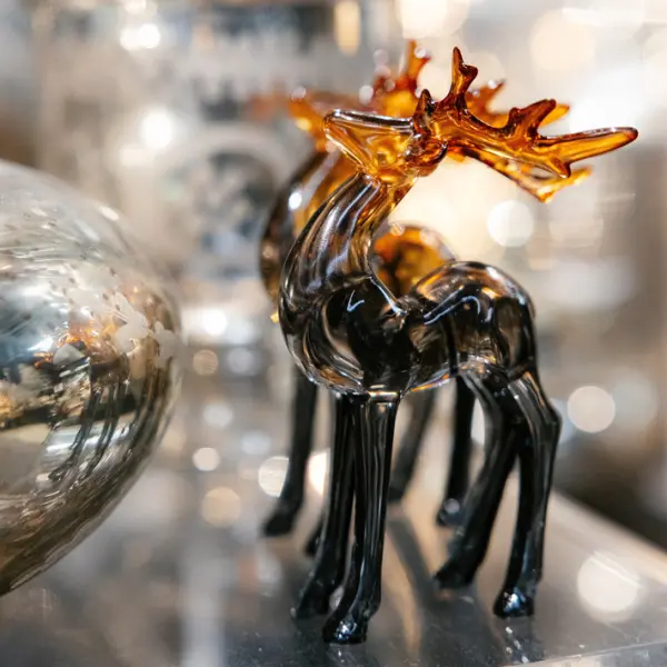 Подвесы в наборе ОЛЕНЬ 7х14 см, 2 шт, пластик, медный