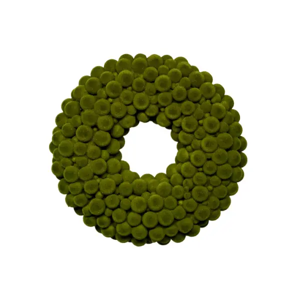 Венок D16 см, пенопласт, светло-зеленый