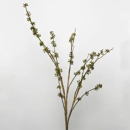 Ветвь с ягодами H106 см, пластик, зеленый