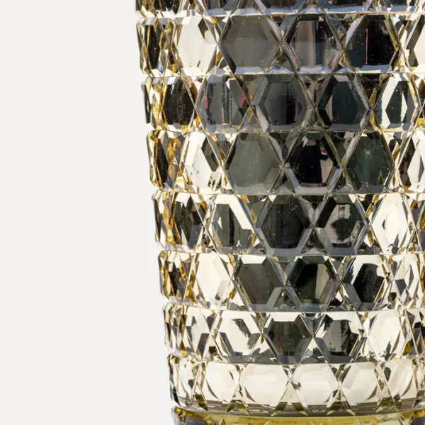 Ваза 14x18 см, стекло, золотой