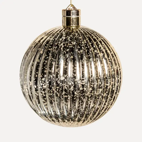 Шар LED D15 см, пластик, золотой