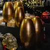 Кашпо 21х38 см, металл, золотой