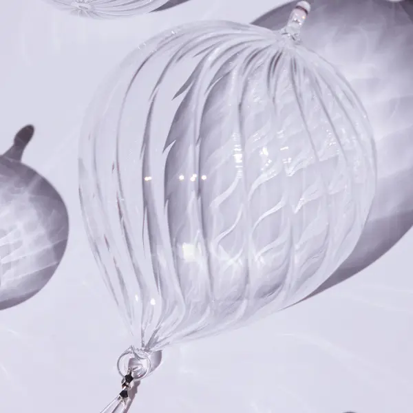 Подвес ручной работы 13x18 см, стекло, прозрачный