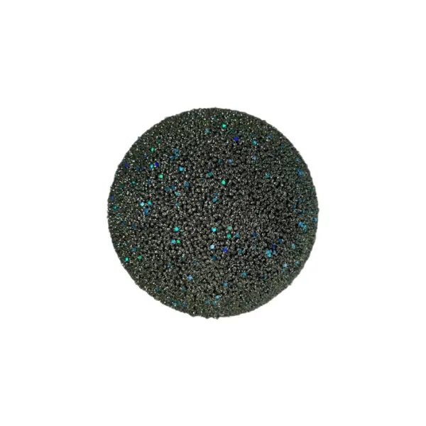 Шар D20 см с блёстками, пенопласт, темно-серый