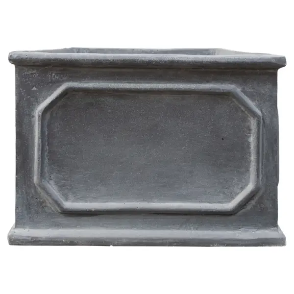 Кашпо 66,5х35,5х24 см, фибергласс, темно-серый