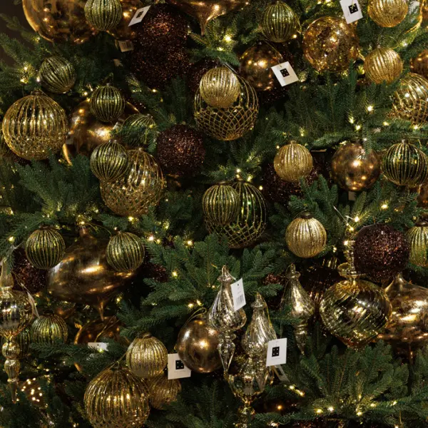 Ель искусственная с лампочками ЛЕСНАЯ СИМФОНИЯ ELITE H270 см, пластик, металл, зеленый