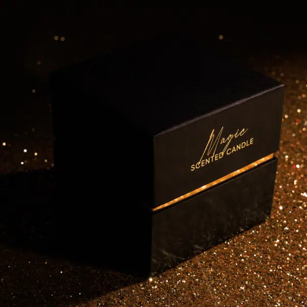 Ароматическая свеча АПЕЛЬСИН КОРИЦА, ребристая, 15 см, стекло, красный