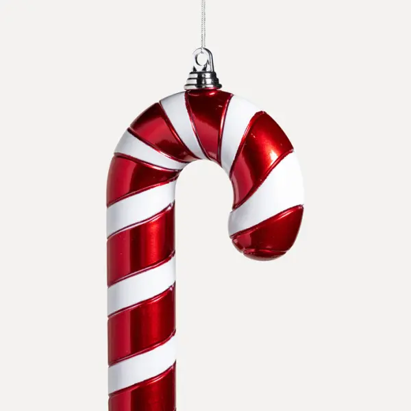 Подвес ЛЕДЕНЕЦ ТРОСТЬ H91 см, пластик, белый, красный