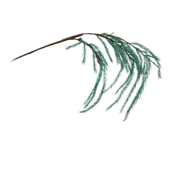 Ветвь кедры H99 см, пластик, серый