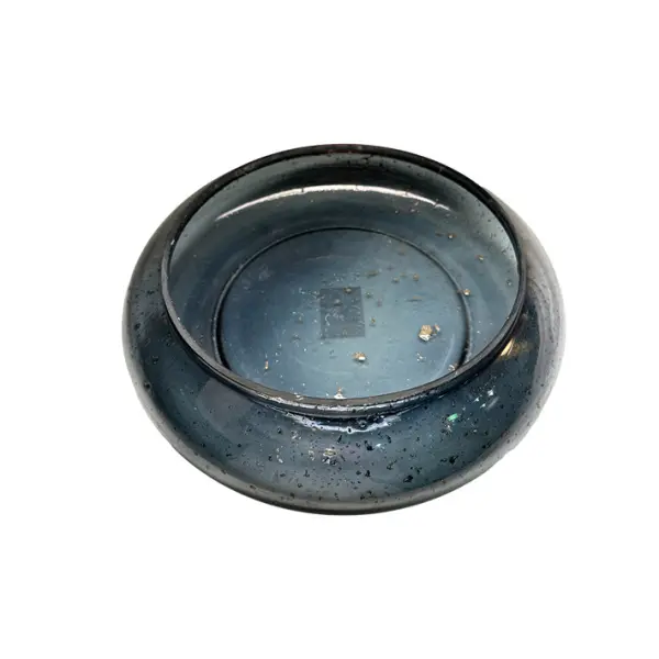 Ваза 29х8 см, стекло, серый