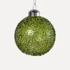 Шар D8 см, стекло, зеленый
