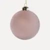 Шар D10 см, стекло, розовый