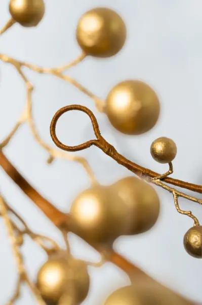 Гирлянда из шаров L183 см, пластик, золотой