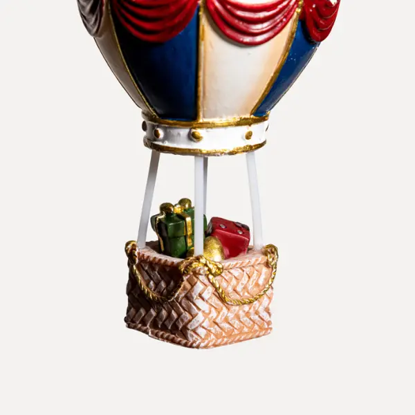 Подвес ВОЗДУШНЫЙ ШАР 7x13 см, полирезин, синий