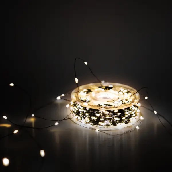 Гирлянда РОСА, L100 м, в бобине, пластик, металл, зеленый