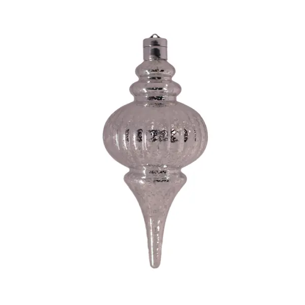 Подвес LED H26 см, пластик, серебряный