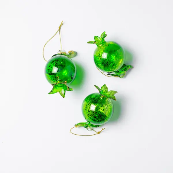 Подвес КОНФЕТА 5х10 см, стекло, зеленый