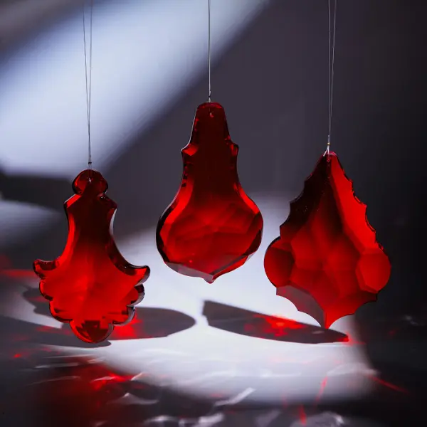 Подвес 9х15 см, акрил, красный