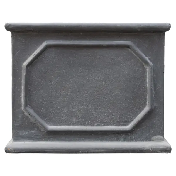 Кашпо 54,5х30х22,5 см, фибергласс, темно-серый