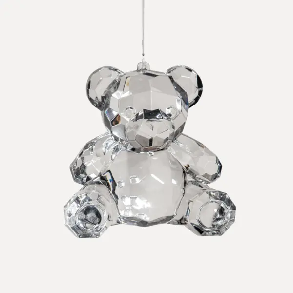 Подвес МЕДВЕДЬ 10х12 см, акрил, прозрачный