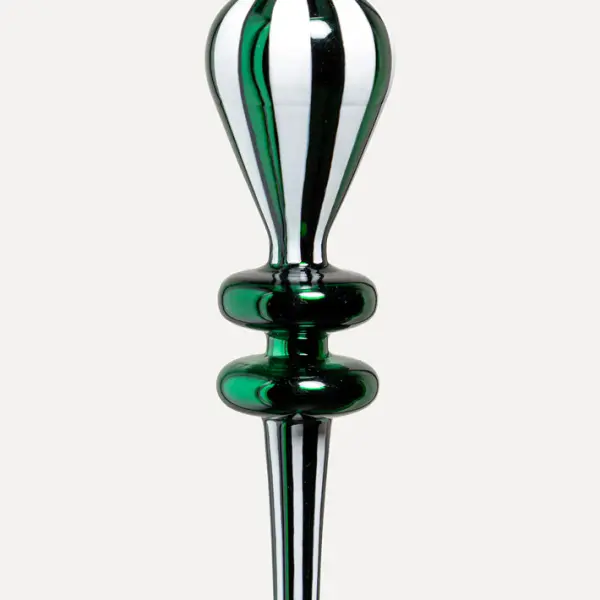 Подвес H27 см, стекло, зеленый, белый