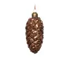 Подвес ШИШКА H10 см, стекло, коричневый