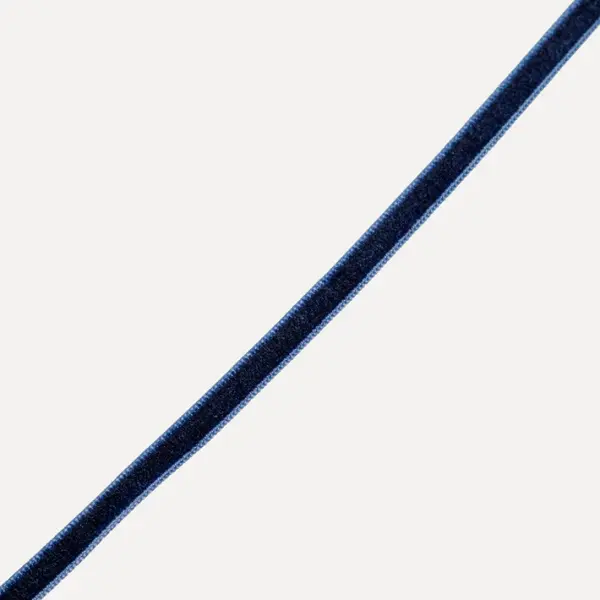 Бархатная лента, W 2 см, L 91,4 м, синий
