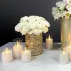 Ваза 15х20 см, стекло, золотой