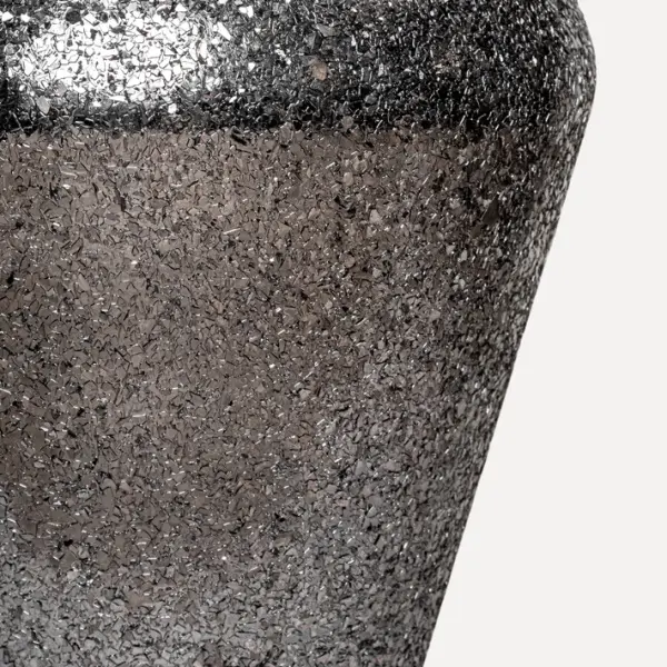 Кашпо с эффектом мозаики, 30x32 см, металл, черный