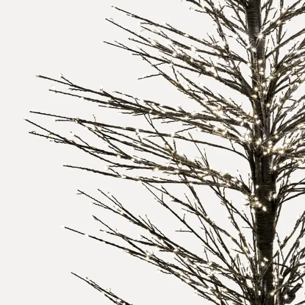 Дерево с мерцающим эффектом LED H210 см, пластик, металл, черный