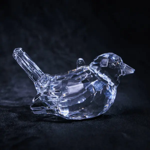 Подвес ПТИЦА 10х5 см, акрил, прозрачный