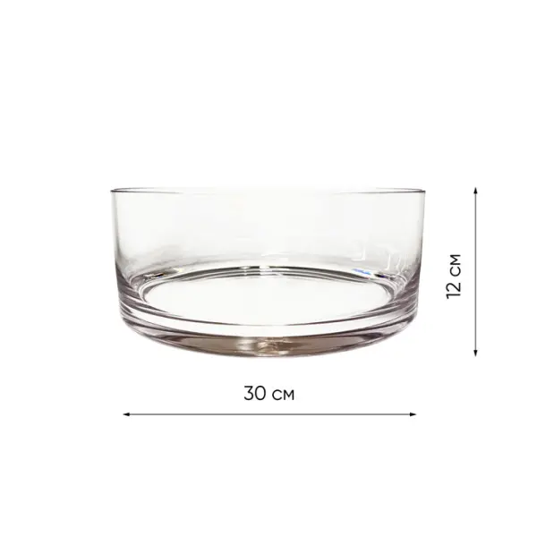 Ваза 30х12 см, поликарбонат, прозрачный Ваза 30х12 см, поликарбонат, прозрачный