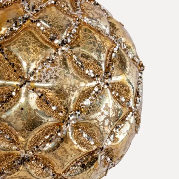 Шар D10 см, стекло, золотой Шар D10 см, стекло, золотой