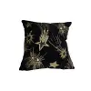 Подушка с вышивкой ЗВЁЗДЫ 50х50 см, текстиль, черный, золотой